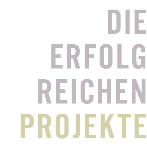Die erfolgreichen Projekte - Referenzen

